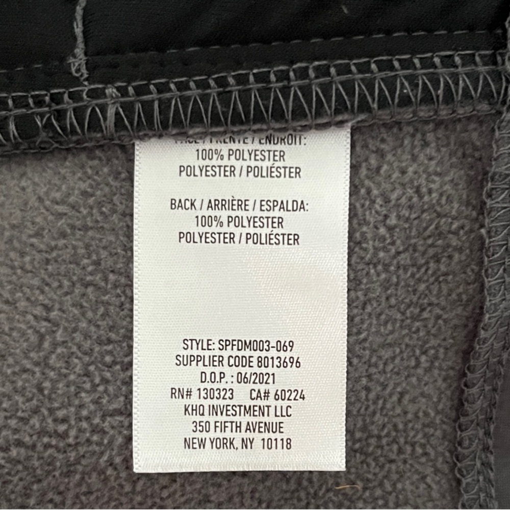 SPYDER Men’s Gray‎ Hooded Jacket with Logo Size Large - Picture 4 of 5